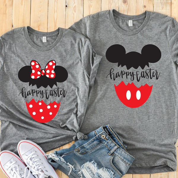 Happy Easter Minnie and Mickey Shirts for Couples
