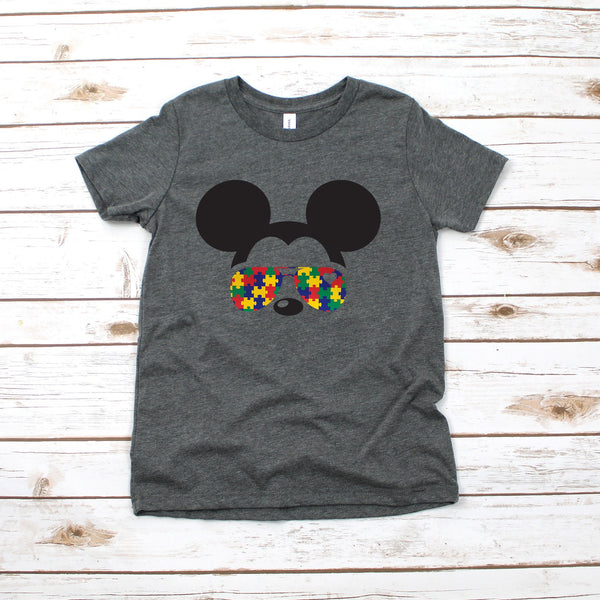 Autism Awareness Mickey Mouse T Shirt for Kids