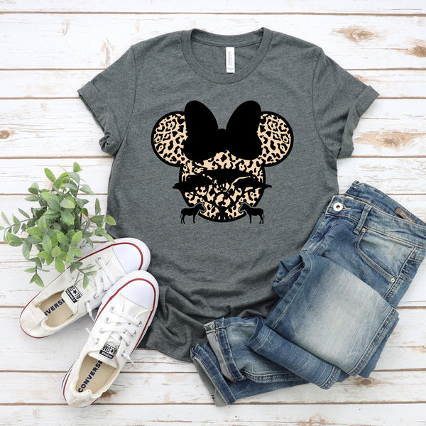 Minnie Mouse Safari Unisex T Shirt for Disney Adventures