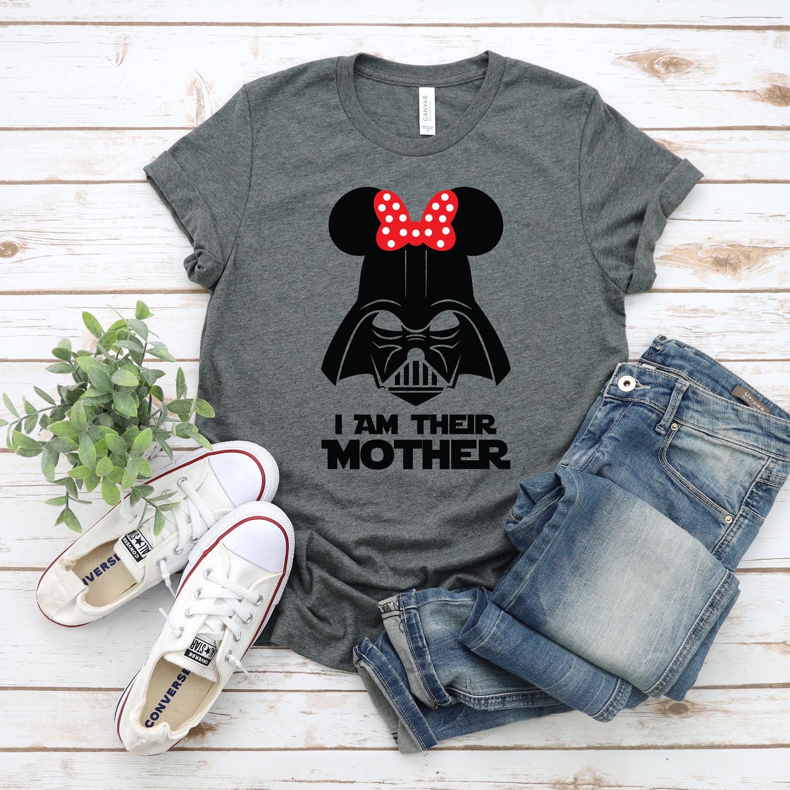 I am Their Mother - Minnie Darth Vader T Shirt - Star Wars Fan T-shirt - Star Wars Lover Gift