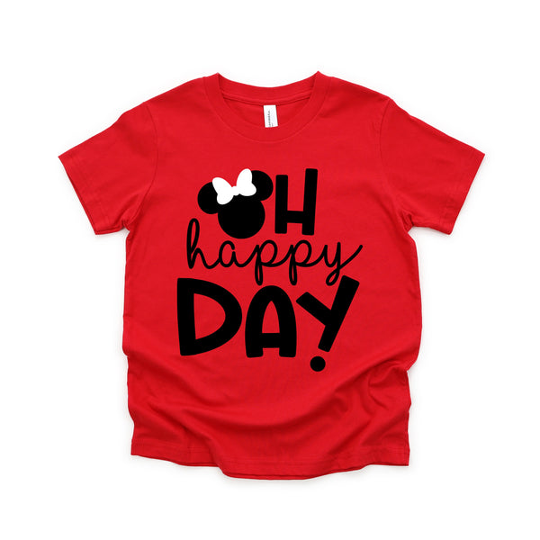 Oh Happy Day Minnie Mouse Disney Kids Shirt for All Day Fun