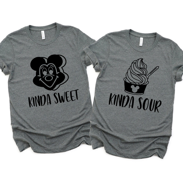 Kinda Sweet Kinda Sour Matching Disney Shirts for Couples