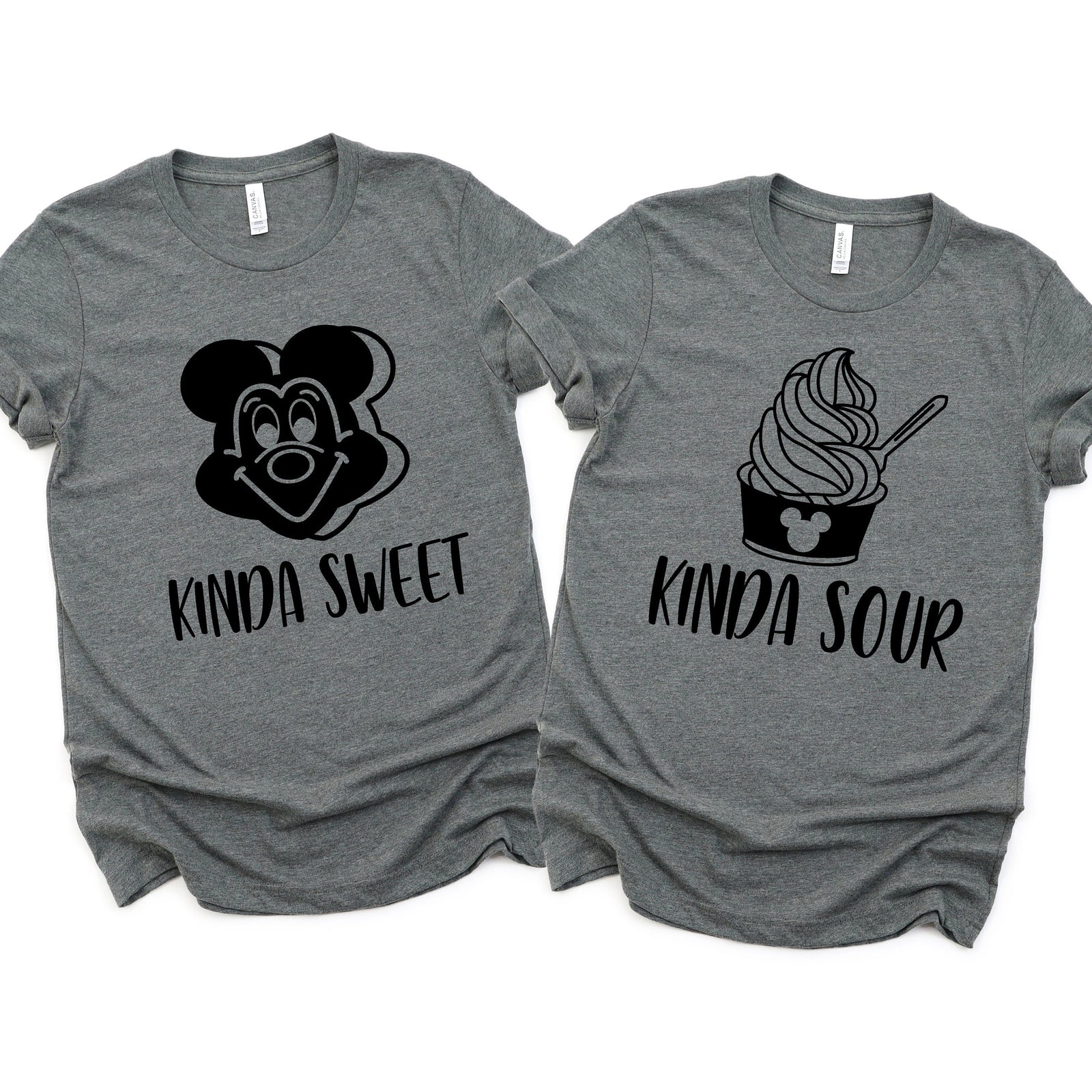 Kinda Sweet Kinda Sour Matching Disney Shirts - Disney Couples Shirt - Minnie and Mickey Couple Shirt - Food and Wine