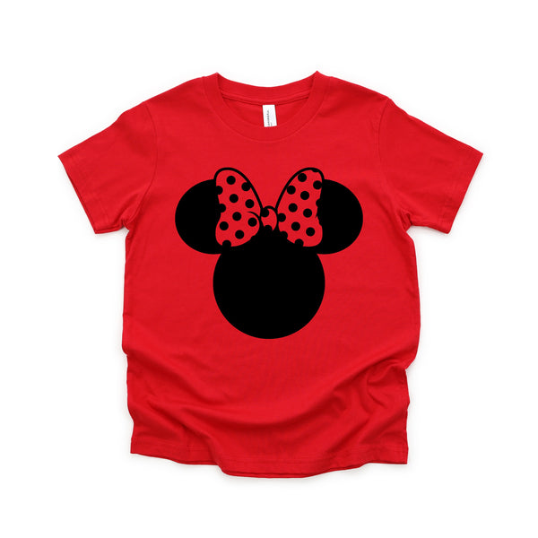 Minnie Mouse with Polka Dot Bow Kids Shirt for All-Day Comfort