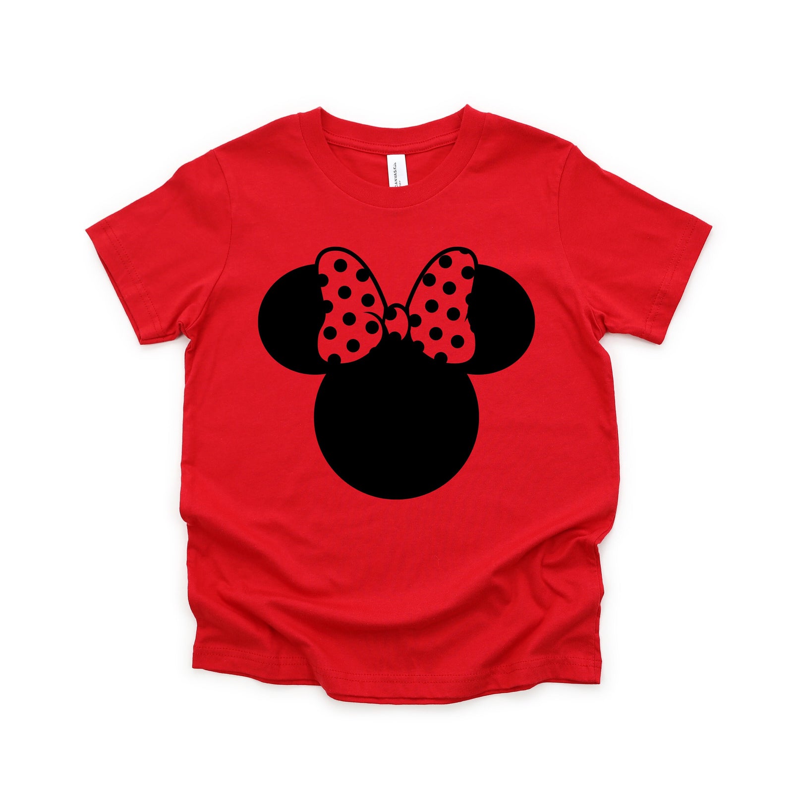 Minnie Mouse with Polka Dot Bow Disney Kids Shirt - Infant Toddler & Youth Shirt - Minnie Ears
