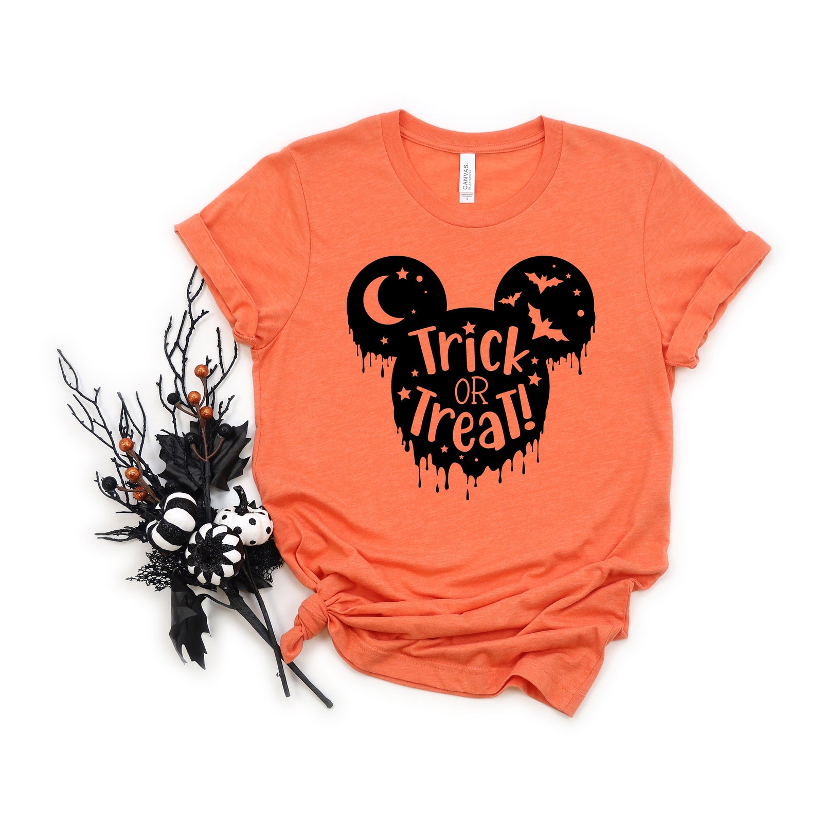 Mickey Mouse Trick or Treat - Adult T Shirt -Disney - Dripping Blood