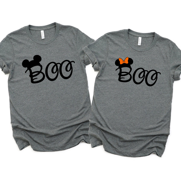 Halloween Minnie and Mickey Shirts for Couples Fun