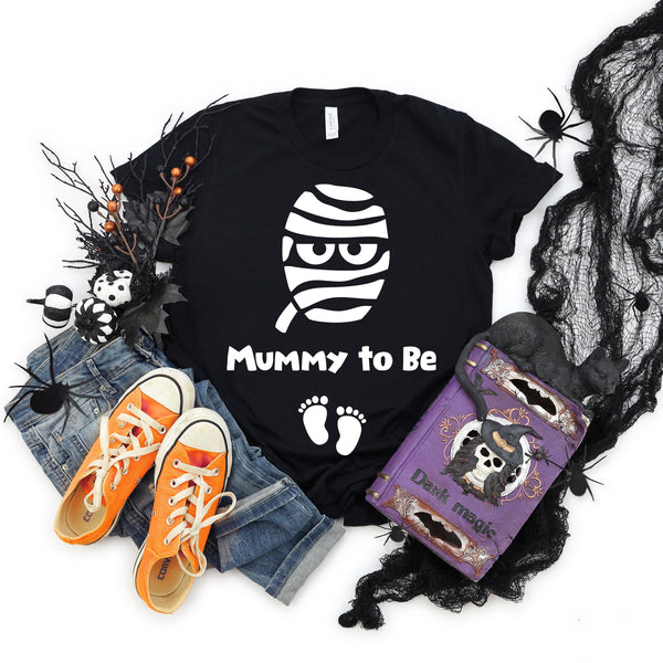Mummy To Be Adult T Shirt - Funny Halloween Announcement