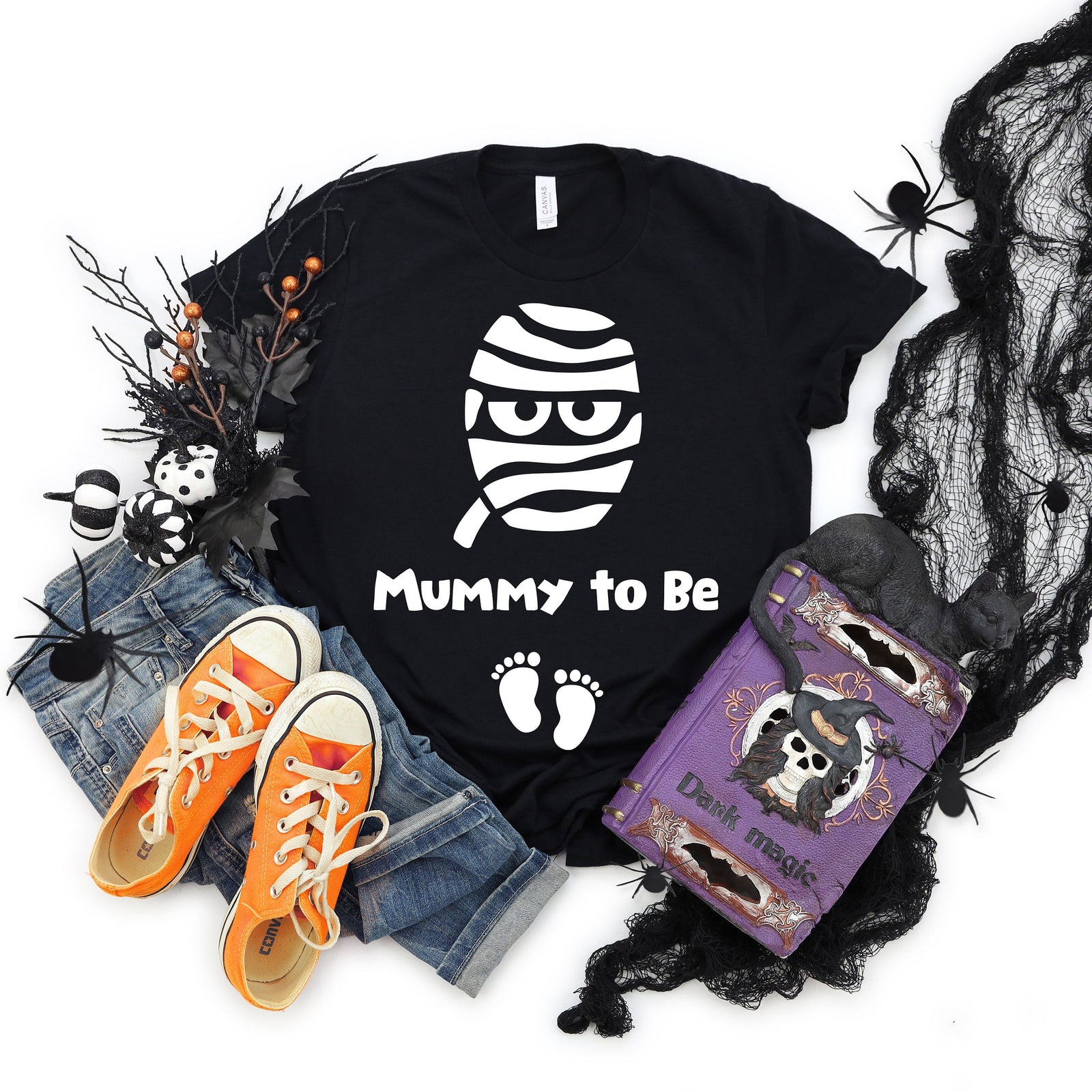 Mummy To Be Adult T Shirt - Halloween - Funny Pregnancy Announcement - Baby Coming Soon