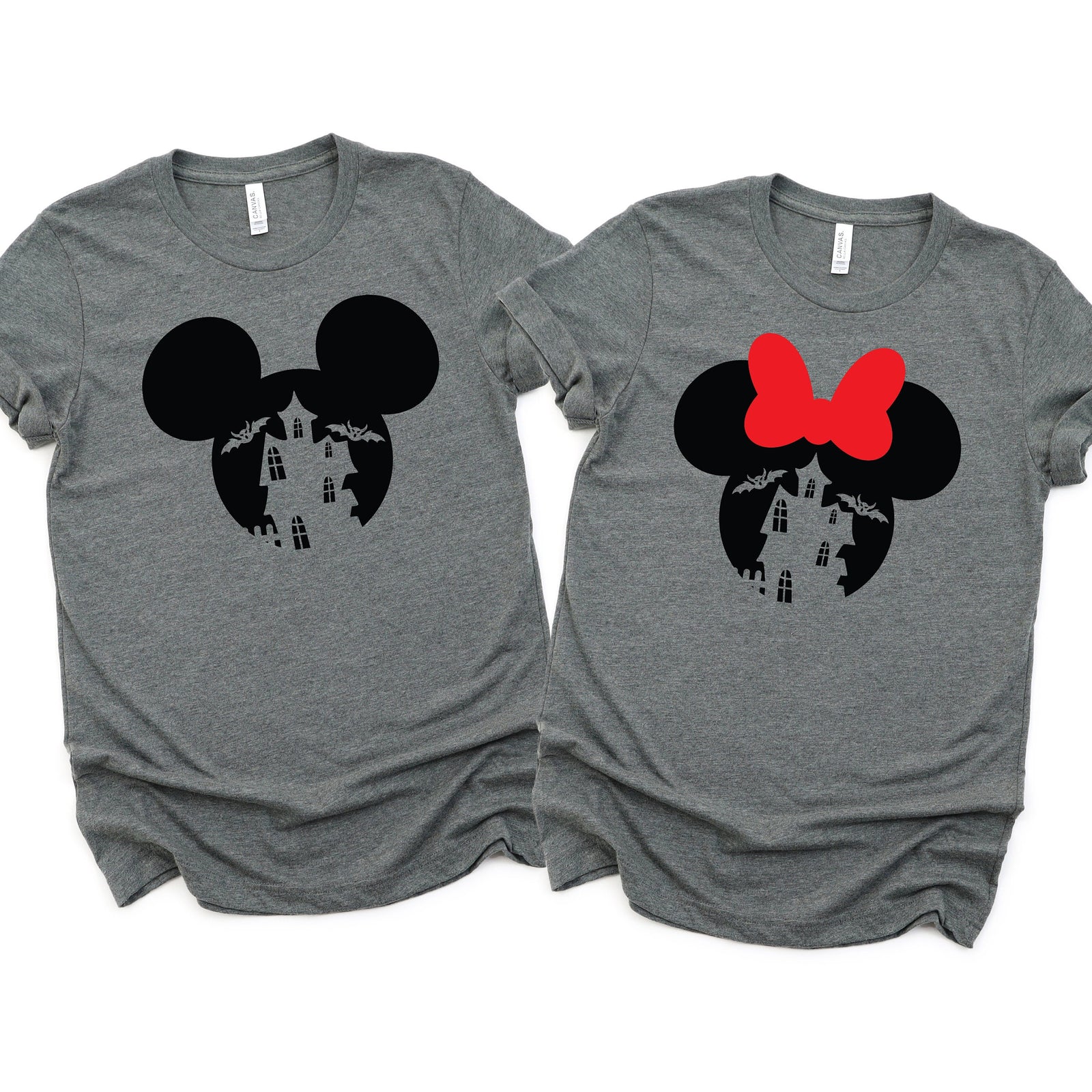 Halloween Minnie and Mickey Shirts - Disney Couples - Matching Shirts - Haunted Mansion